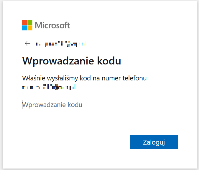 Końcowe okienko do zalogowania się.